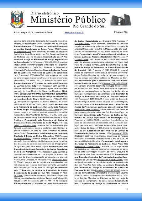 Procuradoria-Geral de JustiÃ§a - MinistÃ©rio PÃºblico - RS