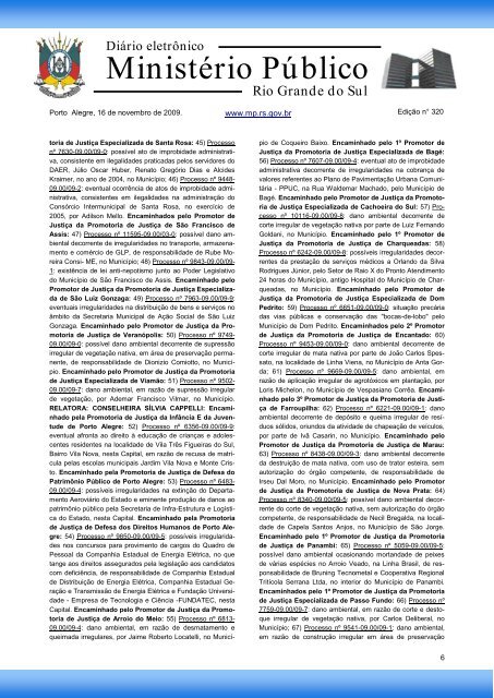 Procuradoria-Geral de JustiÃ§a - MinistÃ©rio PÃºblico - RS