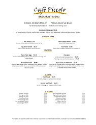 Breakfast Menu - Radisson.com