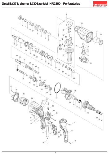 HR2300 - Puurvasar - Makita