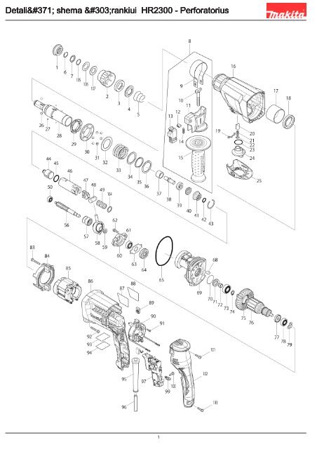 HR2300 - Puurvasar - Makita