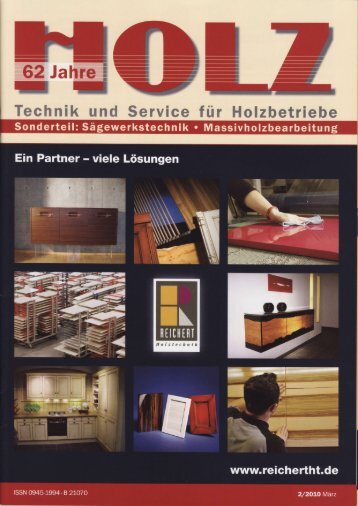 Magazin-Holz 02.2010.pdf - Reichert Holztechnik GmbH & Co . KG