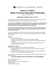 Henry T. Schatz Math or Science Education Fellowship Application