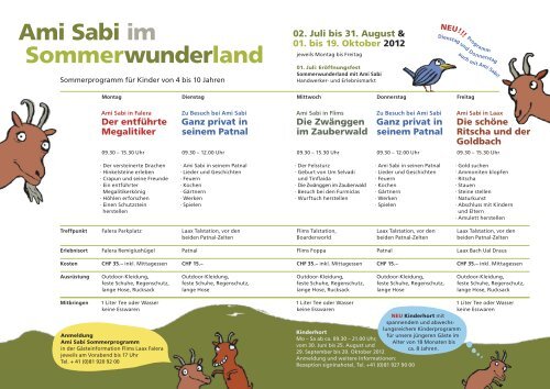 Ami Sabi im Sommerwunderland (pdf) - Flims