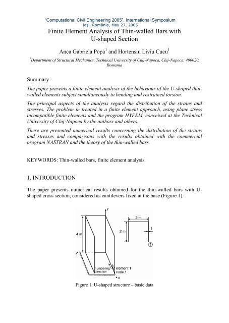 âComputational Civil Engineering - "Intersections" International Journal