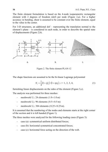 âComputational Civil Engineering - "Intersections" International Journal