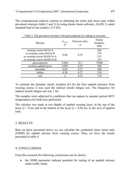 âComputational Civil Engineering - "Intersections" International Journal