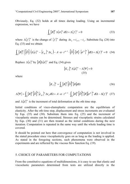 âComputational Civil Engineering - "Intersections" International Journal