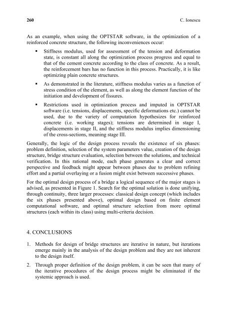 âComputational Civil Engineering - "Intersections" International Journal