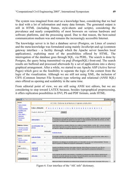 âComputational Civil Engineering - "Intersections" International Journal