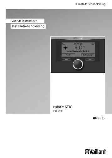 Installatie calorMATIC VRC 470.pdf (1.52 MB) - Vaillant