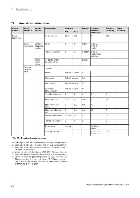 Installatie calorMATIC VRC 470.pdf (1.52 MB) - Vaillant