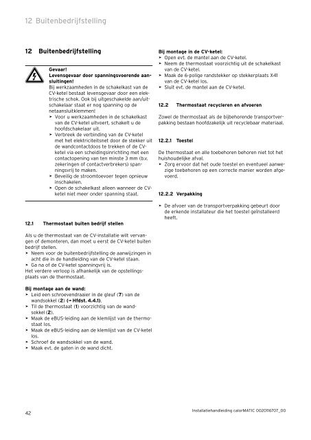 Installatie calorMATIC VRC 470.pdf (1.52 MB) - Vaillant