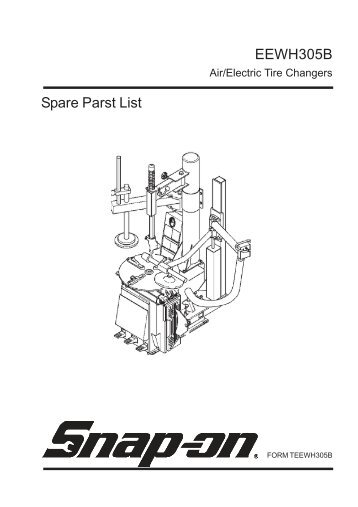 EEWH305B Spare Parst List - Snap-on Equipment
