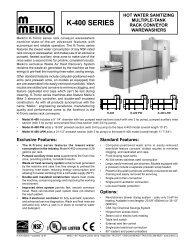 K-400 SERIES - JES Restaurant Equipment