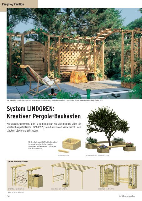 Natürlich Holz! Kreative Ideen und Systeme für Garten und Terrasse