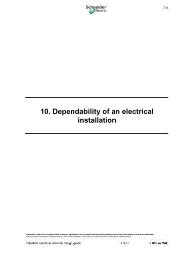 10. Dependability of an electrical installation