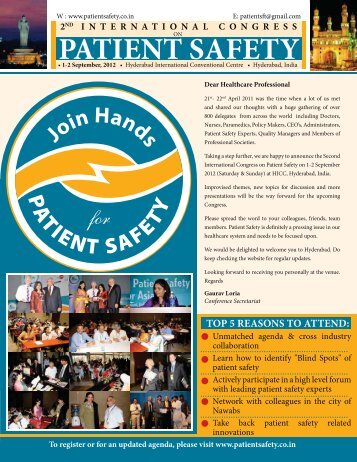 PATIENT SAFETY - Quality Council of India