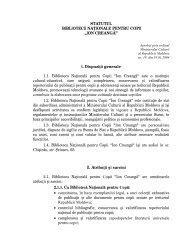 STATUTUL BIBLIOTECII NAÅ¢IONALE PENTRU COPII - Biblioteca ...