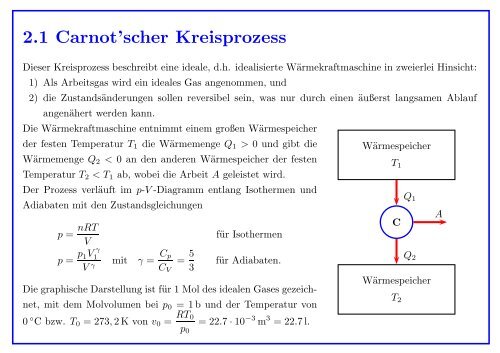 2 Zweiter Hauptsatz der Thermodynamik