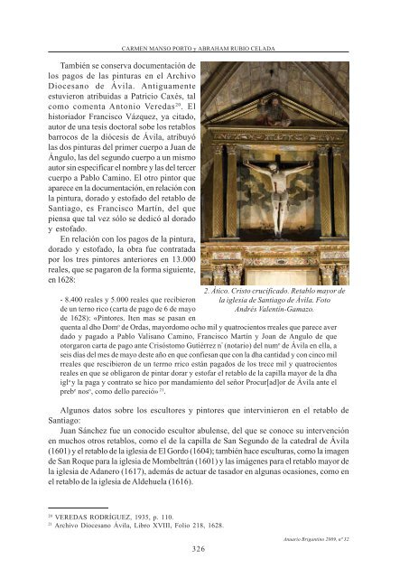 El retablo mayor de la iglesia de Santiago de Ãvila: - Anuario ...