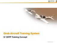 G 120TP Training Concept Grob Aircraft Training System Aircraft ...