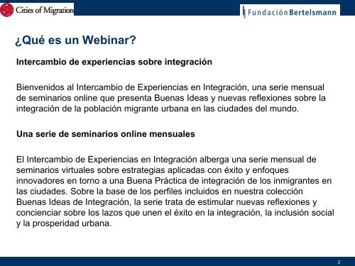 sobre los webinars