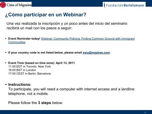 sobre los webinars