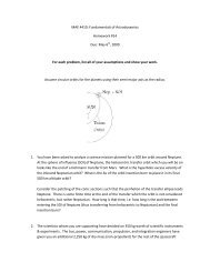 MAE 4410: Fundamentals of Astrodynamics Homework #14 Due ...