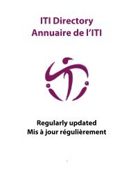 ITI Directory Annuaire de l'ITI - International Theatre Institute