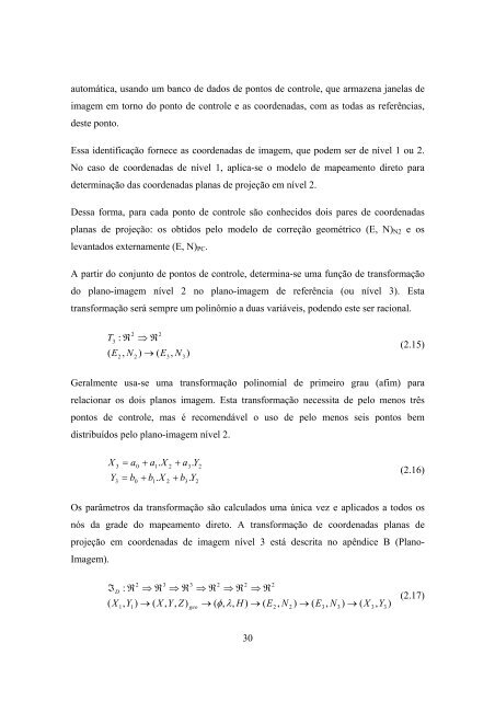 GEOMETRIA DE IMAGENS: DO PROJETO DO ... - mtc-m17:80 - Inpe