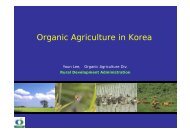 Organic Agriculture in Korea - Afaci