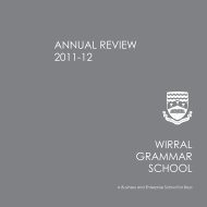 Annual Review 2011-2012 - Wirral Grammar School for Boys