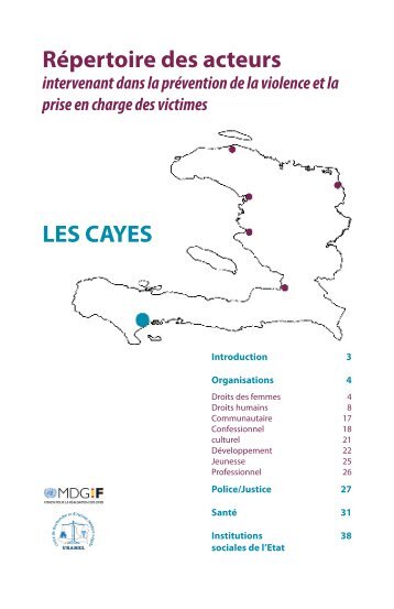 RÃƒÂ©pertoire des acteurs LES CAYES - ONU en Haiti