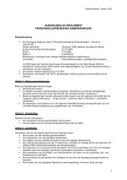 PV Huishoudelijk Reglement - Kempenhaeghe