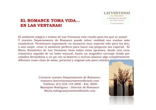 Departamento de Romance - Rosewood Hotels & Resorts