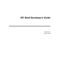 EFI Shell Developer's Guide - FTP