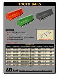 TOOTH BARS - Rankin Equipment Co.