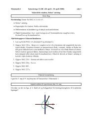 Matematik 1 Semesteruge 12 (BC (28. april - 30. april 2008) side 1 ...