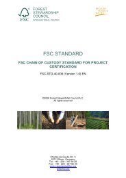 FSC-STD-40-006 V1-0 EN Project Certification - SCS Global Services