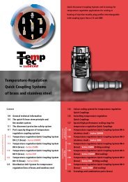 Temperature-Regulation Quick Couplings