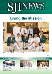 Living the Mission - ST Joseph's Institution