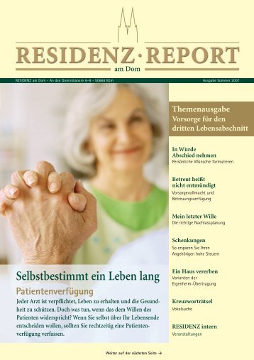 re report 2 07 - Residenz am Dom