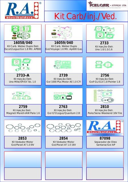 CATALOGO ICELCAR - Radistribuidora.com.br