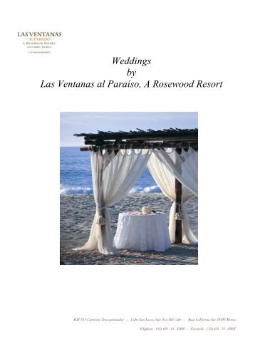 Weddings By Las Ventanas Al Paraíso, A Rosewood