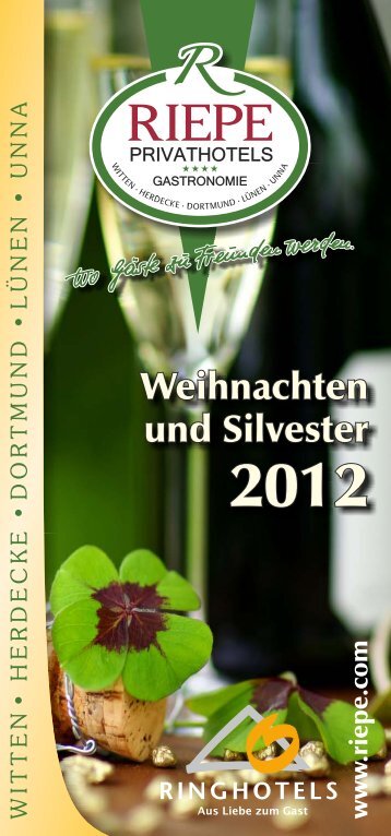 Unser Silvester-Progamm (PDF) - Riepe Privat Hotels