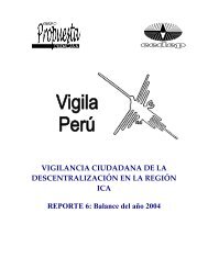 RegiÃ³n Ica: Reporte NÂº 06 - Grupo Propuesta Ciudadana