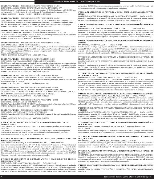 INFORMATIVO AO MUNÃCIPE - Prefeitura Municipal de ItÃ¡polis