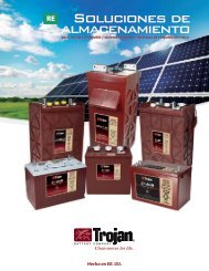 Soluciones de almacenamiento - Trojan Battery Company