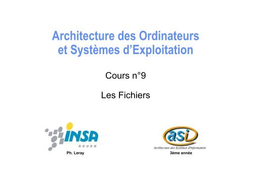 Architecture des Ordinateurs et Systèmes d'Exploitation - Kro gpg